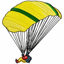 Paragliding Embroidery Design 11 Paragliding Embroidery Design 11